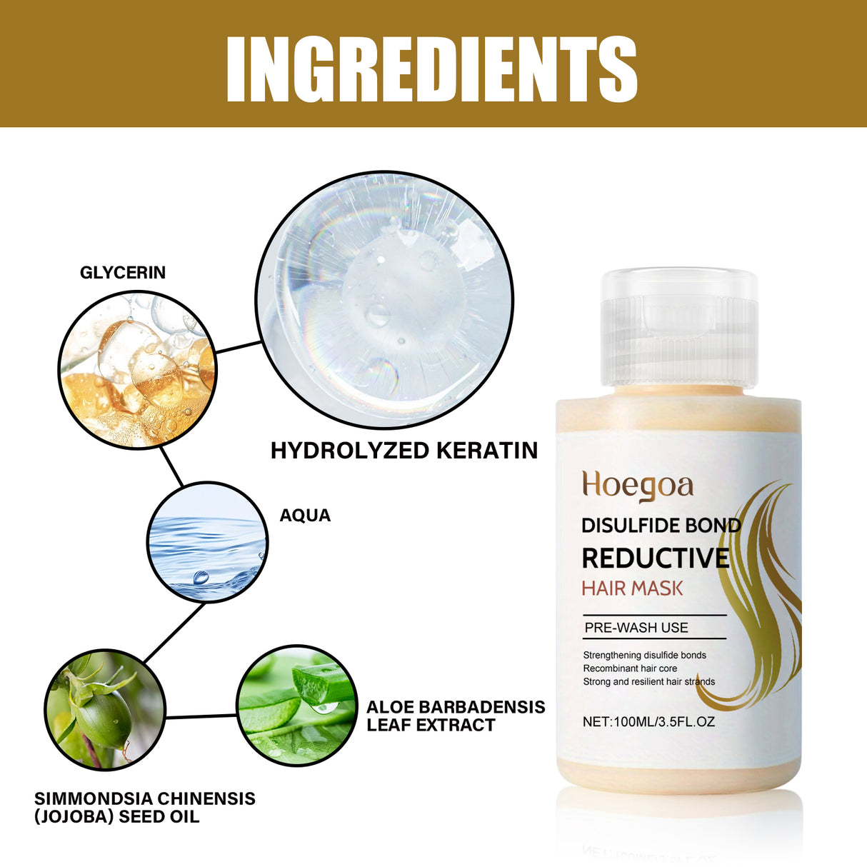 Disulfide Bond Reductive Hair Mask, Repair Dry Hair And Frizzy Hair Damaged Strong Supple Hair Mask - V.I.P Digital Presence