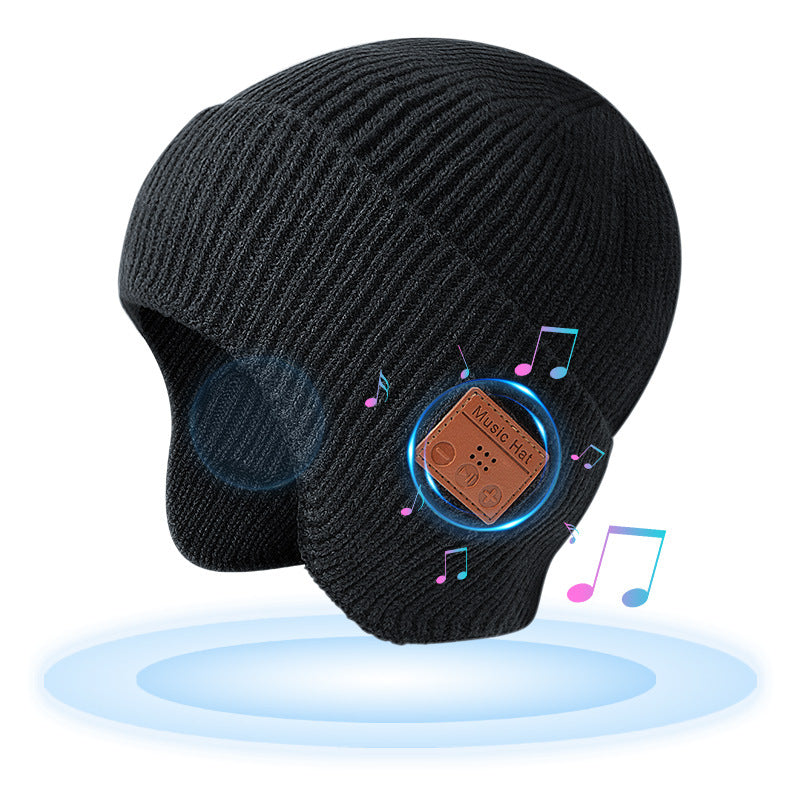 Wireless 5.0 Bluetooth Headset Cap Outdoor Warm Music Wrap Ear Cap - V.I.P Digital Presence