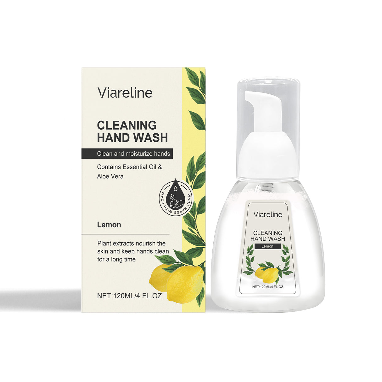 Foaming Hand Sanitizer (Lemon Flavor) Gentle Cleansing, Soothing Decontamination, Moisturizing Care Hand Cleansing Foam