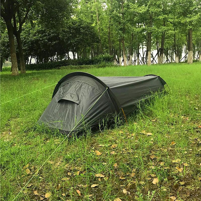 Camping Single Person Tent Ultralight Compact Outdoor Sleeping Bag Tent Larger Space Waterproof Backpacking Tent Cover Hiking - V.I.P Digital Presence