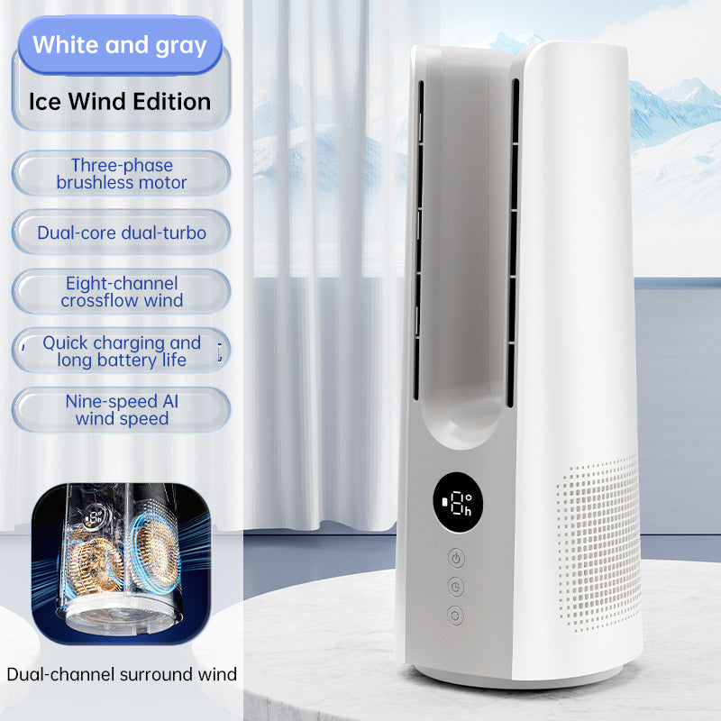 2025 NEW Portable Tower Fan – 6 Speeds, Mist Bladeless, for Bedroom/Living Room/Office - V.I.P Digital Presence