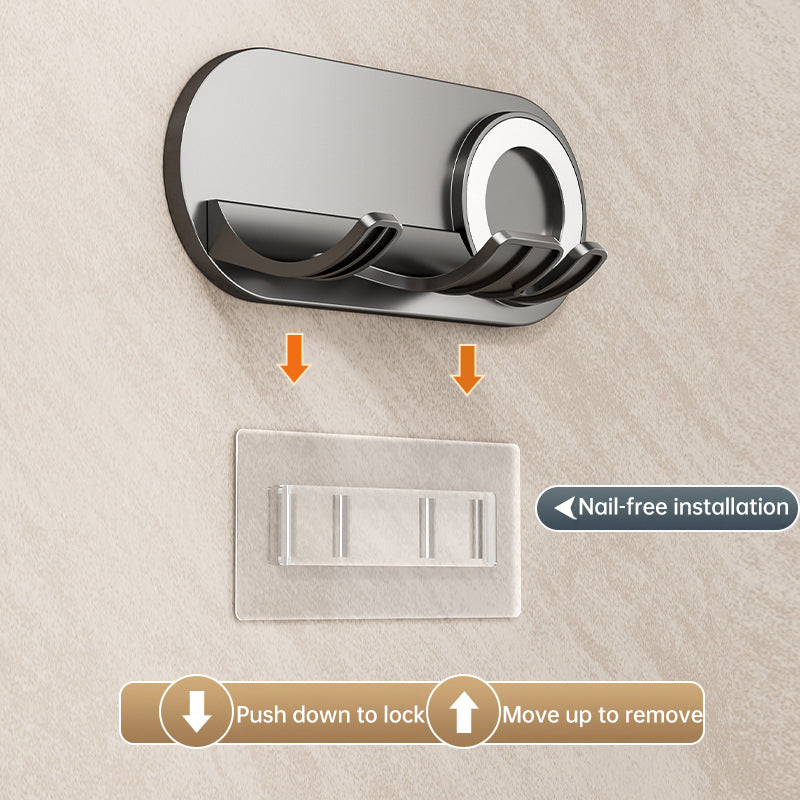 No - drill Magnetic Hair Dryer Wall Mount. Synthetic plastic, for Dyson/Leihen/Kexi. Colors: gray & white - V.I.P Digital Presence