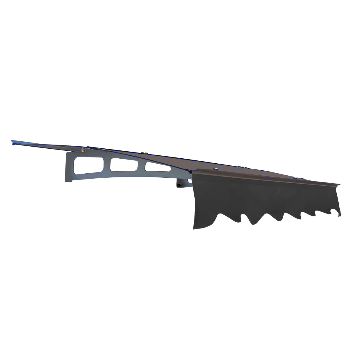 DA5934W Series Door Window Awning Canopy Made of 0.137 Inch Thick Crystal Solid Polycarbonate Sheet in size of 59" Wide x 34" - V.I.P Digital Presence