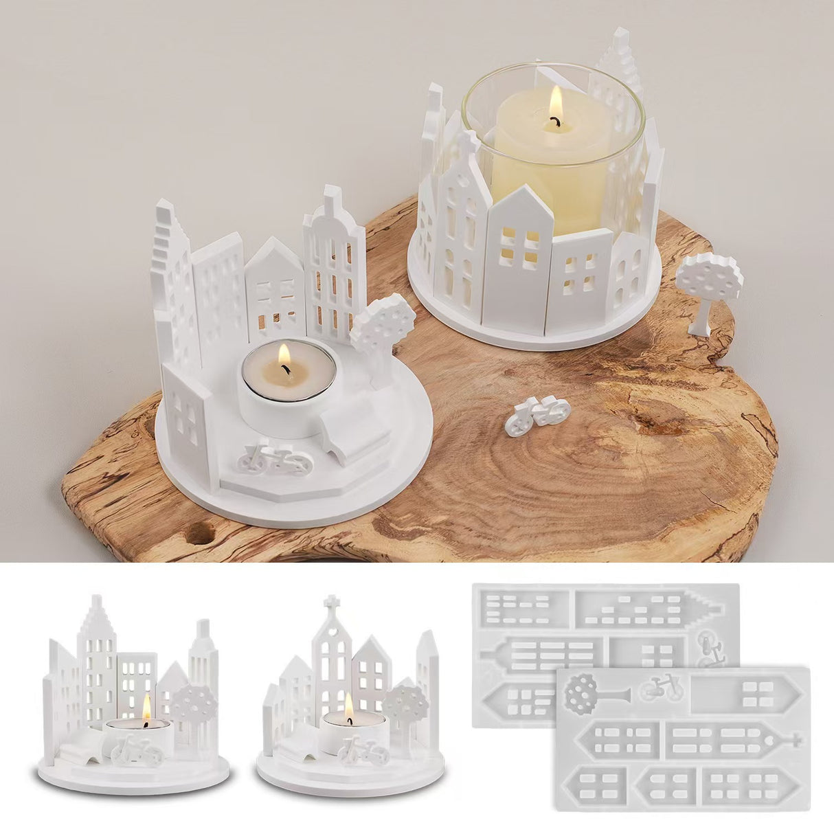 Round House Candle Holder Silicone Mold for DIY - V.I.P Digital Presence