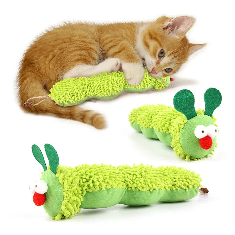 Cat Chew Toys Caterpillar Catnip Molar Toy Silvervine Cat Teaser Interaction Toy Clean Mouth Kitten Toy Pet Supplies Accessories - V.I.P Digital Presence