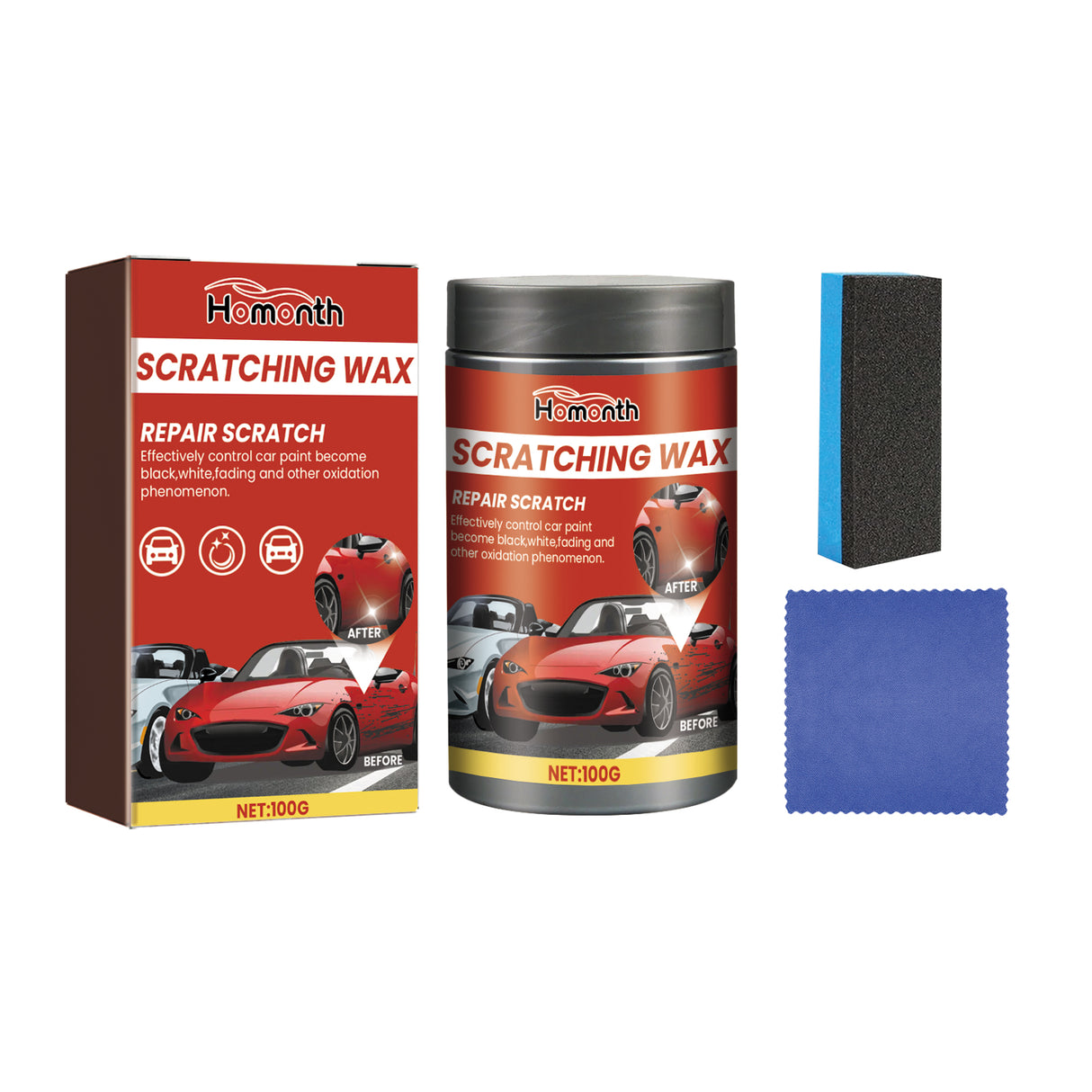 Car Paint Scratch Remover, Car Paint Scratch Repair Cleaning Cloth Scratch Maintenance Agent - V.I.P Digital Presence