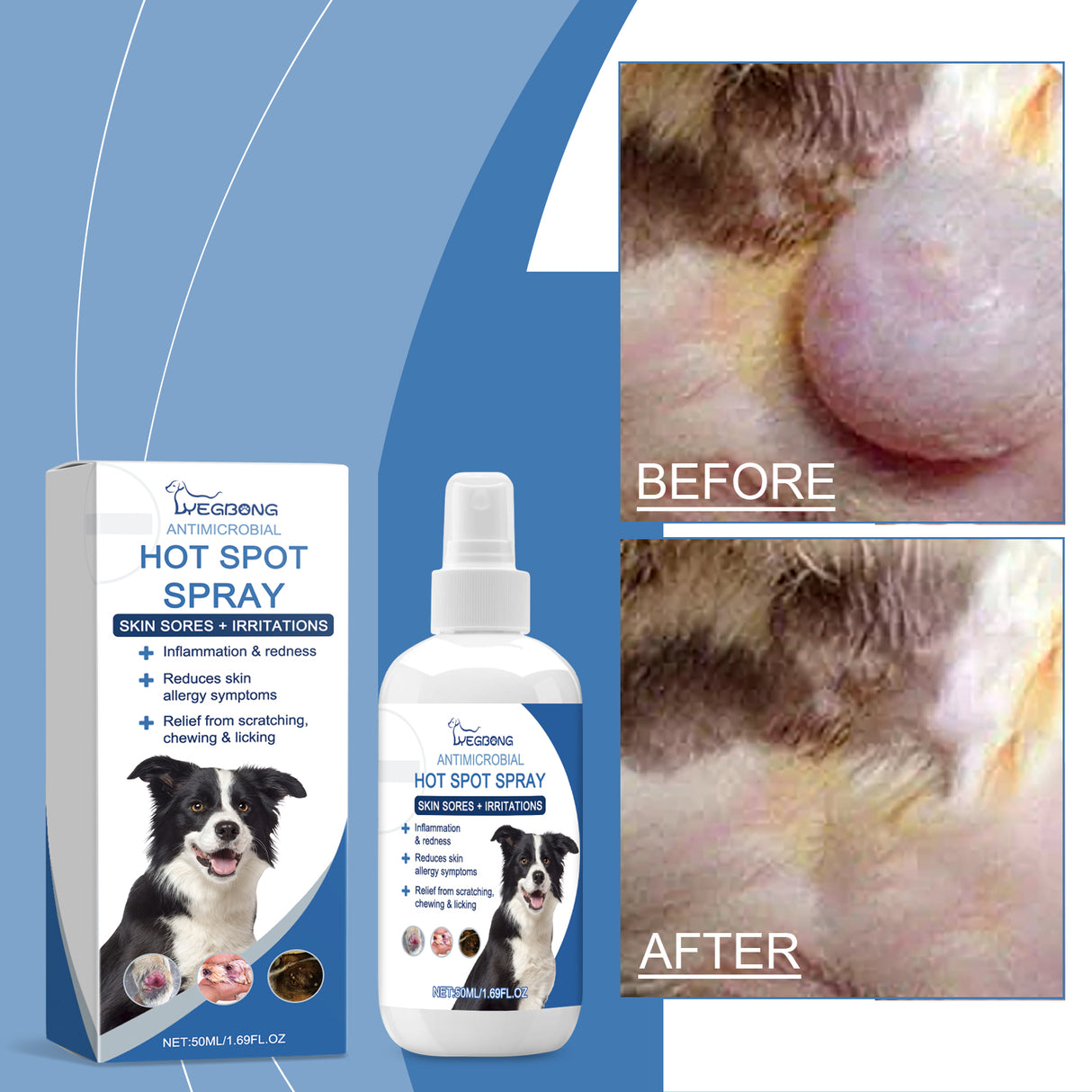 Pet Fur Care Spray Pet cat and dog fur gentle cleaning care fur Bright shine - V.I.P Digital Presence