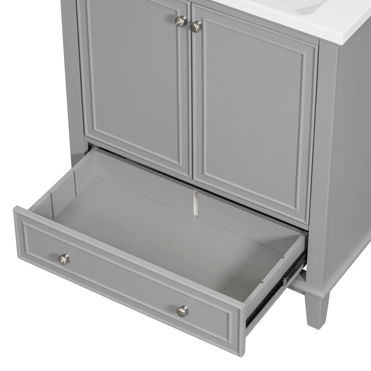 30 inch bathroom vanity no sink base only gray - V.I.P Digital Presence