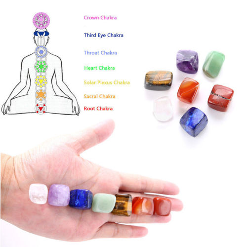Seven Chakra Stone 7 Colors Set Yoga Chakra Irregular Reiki Healing Crystals Stone Polished Individual Stones Comfortable - V.I.P Digital Presence