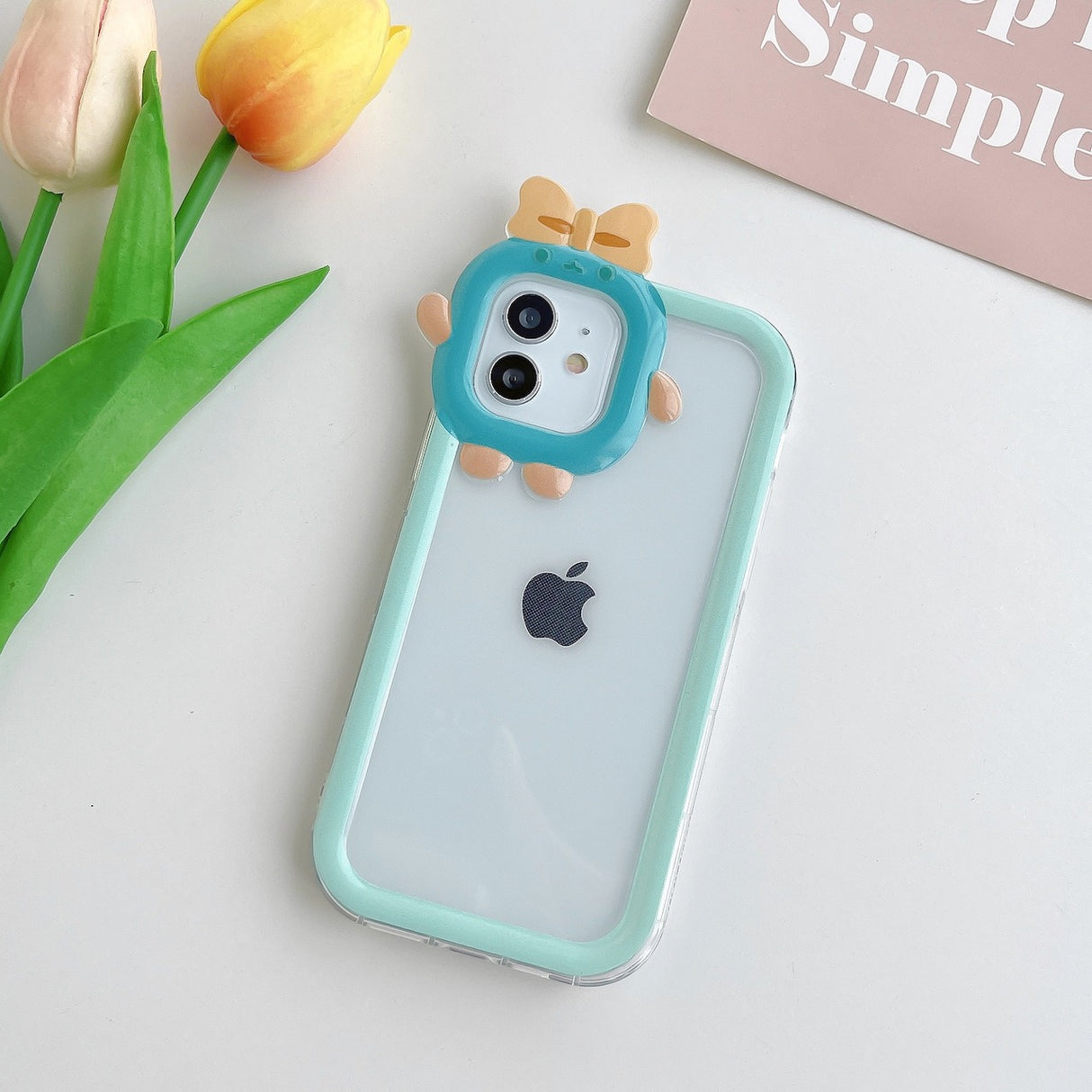 Multi Color Small Monster Lens For Apple iPhone 14maxe Phone Case Angel Eye 12pro Transparent TPU13/XR Soft Cover