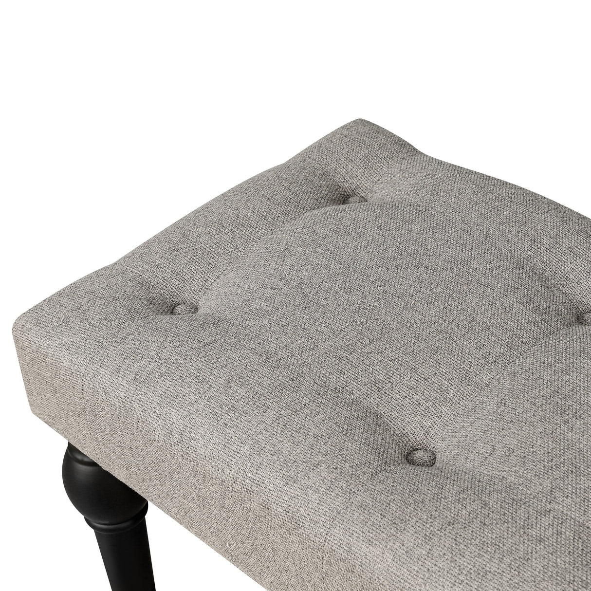 Ottoman Bench 4-thickened Roman Column Feet French Upholstered Bedside Bench For Bedroom Living Room Entryway - V.I.P Digital Presence