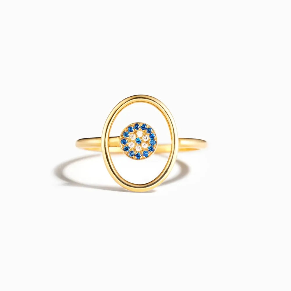 925 Sterling Silver Evil Eye Ring - V.I.P Digital Presence