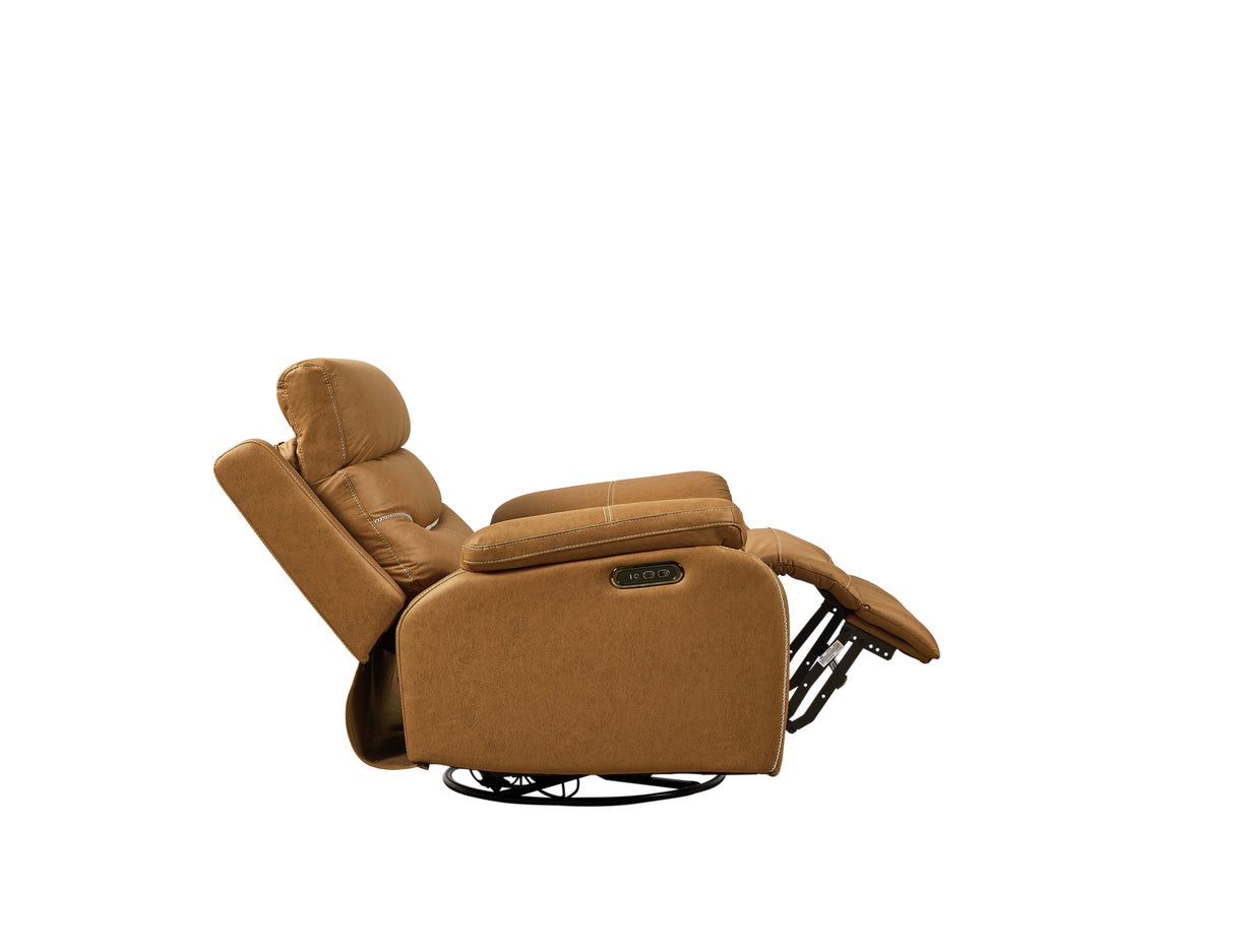 Liyasi Dual OKIN Motor Rocking and 240 Degree Swivel Single Sofa Seat recliner Chair Infinite Position
