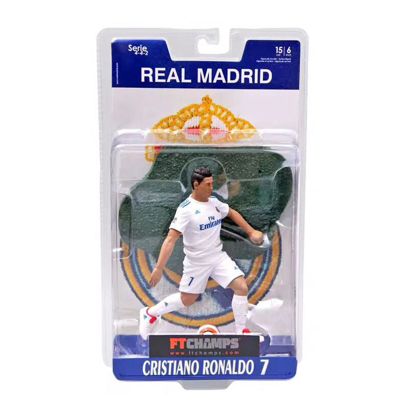 Sports football star Cristiano Ronaldo Lionel Messi Barcelona Real Madrid football fan commemorative figurine - V.I.P Digital Presence