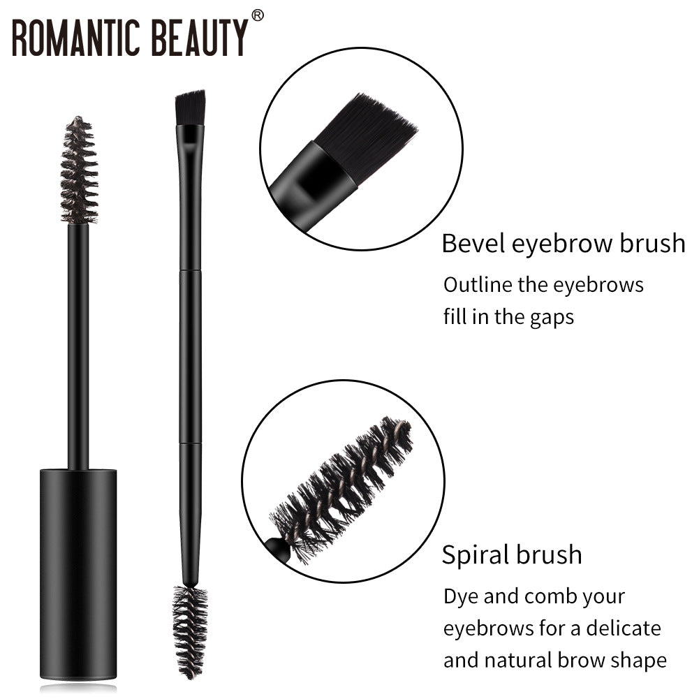 Romantic Beauty Two-Headed Brow Brush For Long-Lasting Styling Waterproof Perspiration-Proof Brow Dye - V.I.P Digital Presence