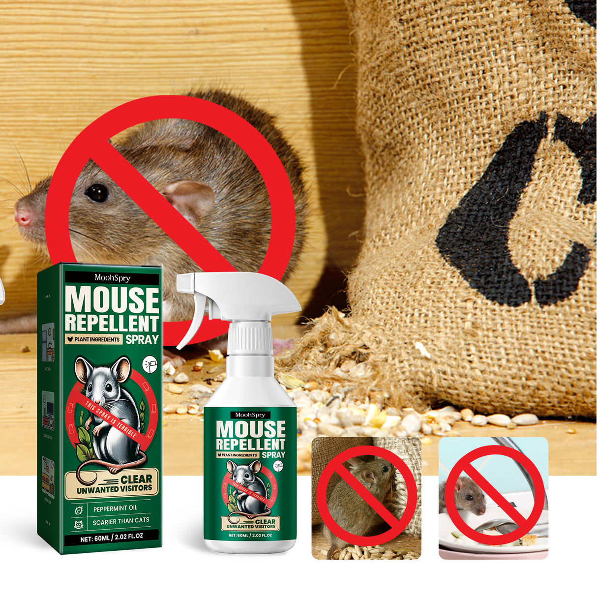 Mouse Repellent Spray, Household Gardening Rat-Repellent Rat-Repellent Solution Cockroach Repellent Mosquito Repellent Spray - V.I.P Digital Presence