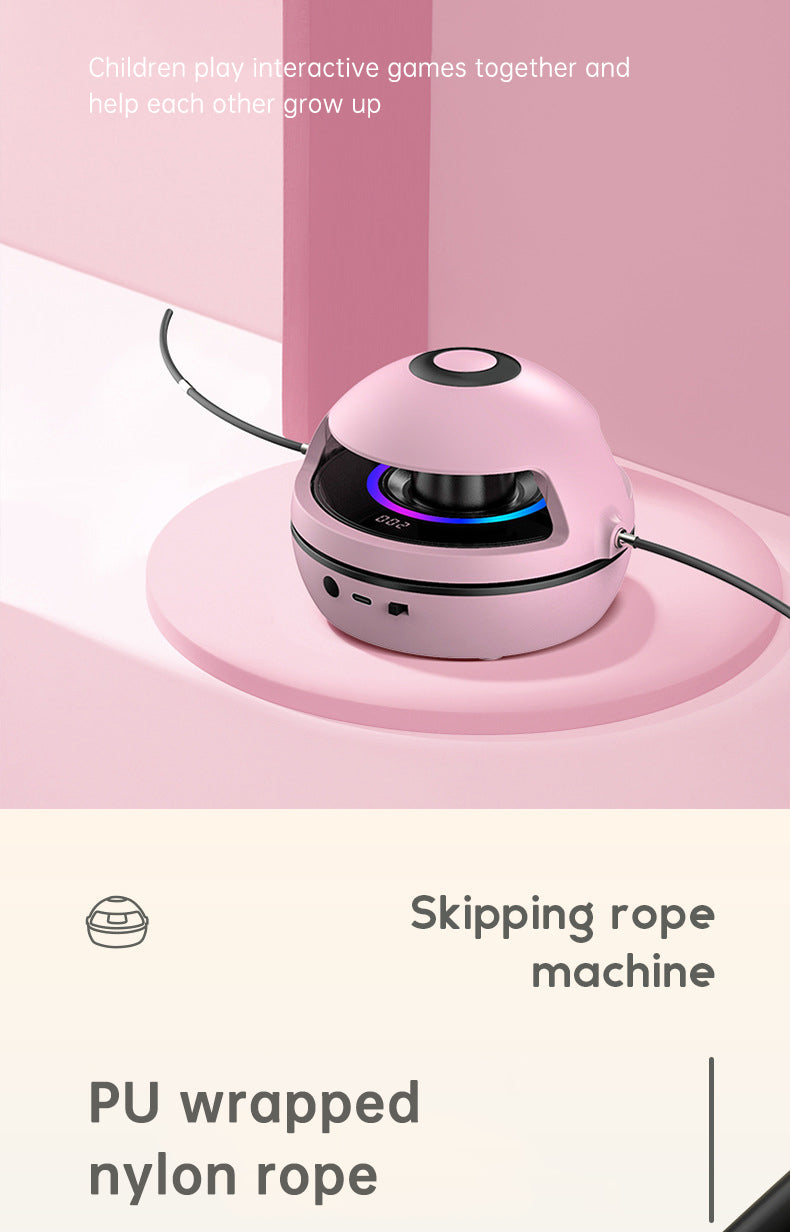 Smart Rope Skipping Machine Smart Jump Rope Machine 10-level Speed Adjustment Led Seven-color Light Wireless Music Function - V.I.P Digital Presence