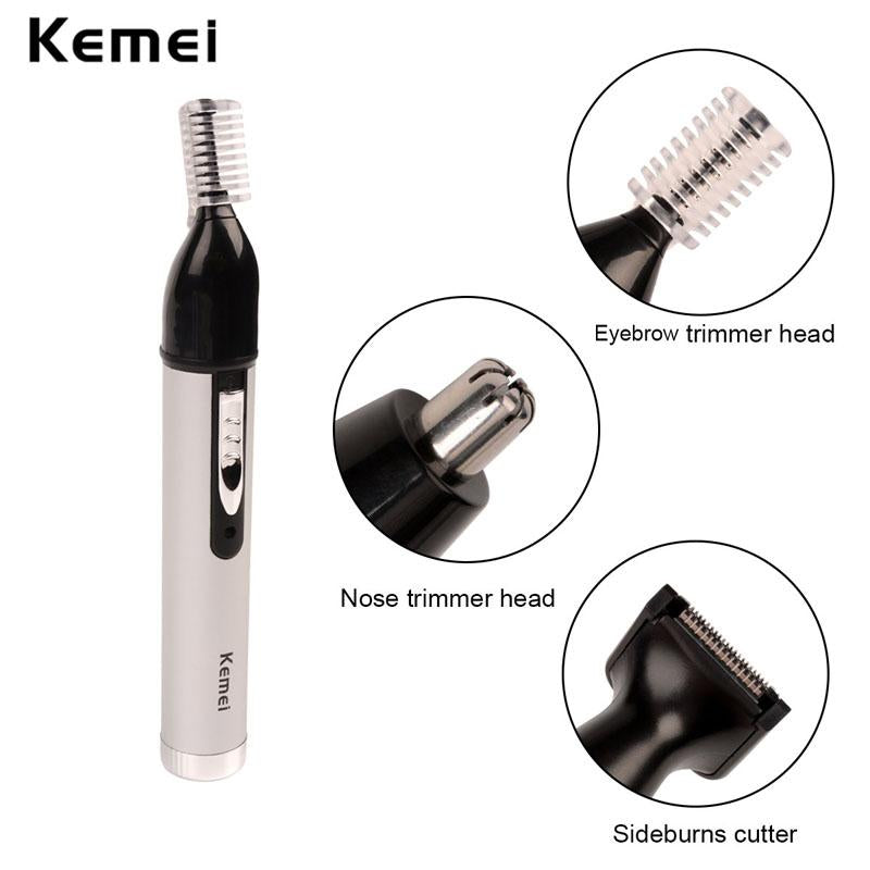 Kemei Fast shaving Men Electric Nose Ear Hair Trimmer Painless Women trimming sideburns eyebrows Beard hair clipper cut Shaver46 - V.I.P Digital Presence