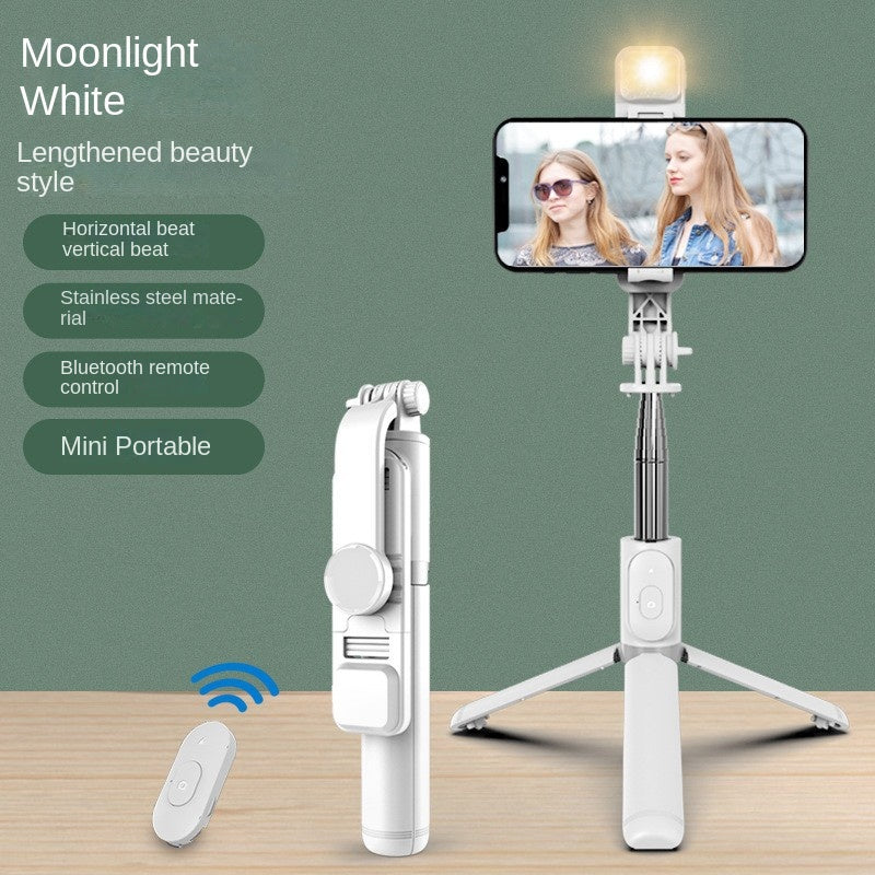 Wholesale Bluetooth Selfie Stick with Fill Light Extended Universal Phone Live Streaming Tripod - V.I.P Digital Presence