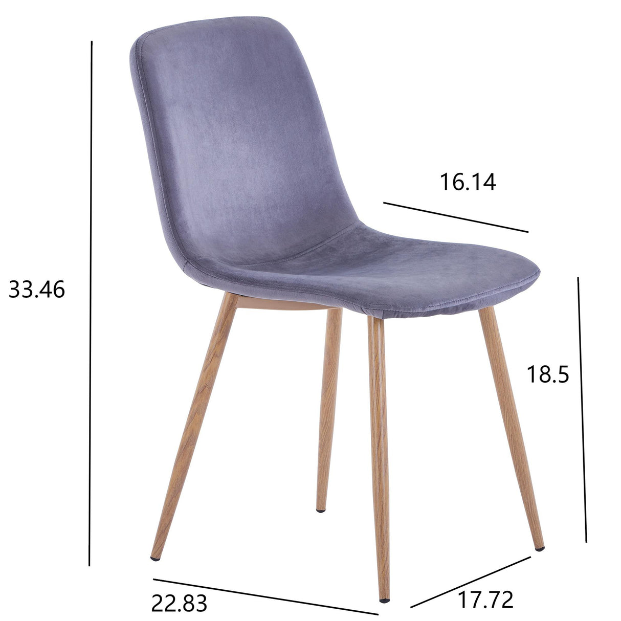 Dining Chair 4PCS(BLUE)Modern style New technology Suitable for restaurants cafes taverns