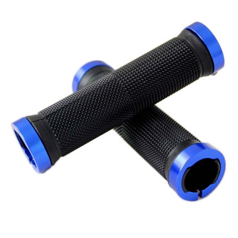 Mountain Bike Bicycle Handlebar Sleeve Vice Color Aluminum Alloy Bilateral Locking Handlebar Vice Handle Non-Slip Rubber Handlebar