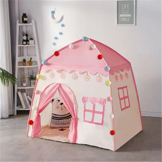 Children's Tent Indoor Outdoor Games Garden Tipi Princess Castle Folding Cubby Toys Tents Enfant Room House Teepee Playhouse - V.I.P Digital Presence