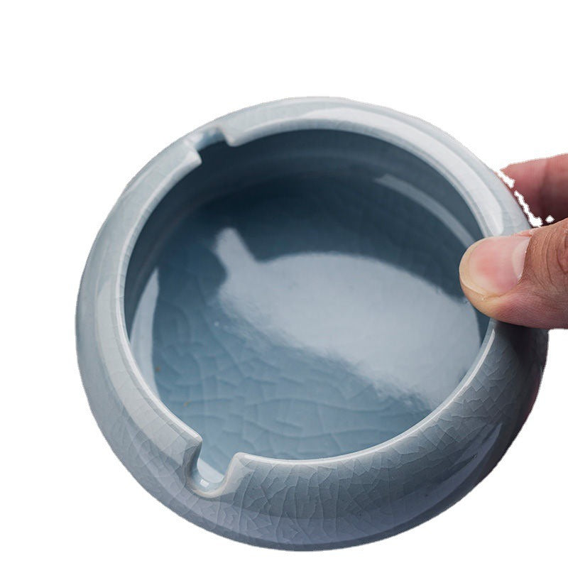 Ceramic ashtray home living room office personality creative retro anti-fly ash ashtray - V.I.P Digital Presence