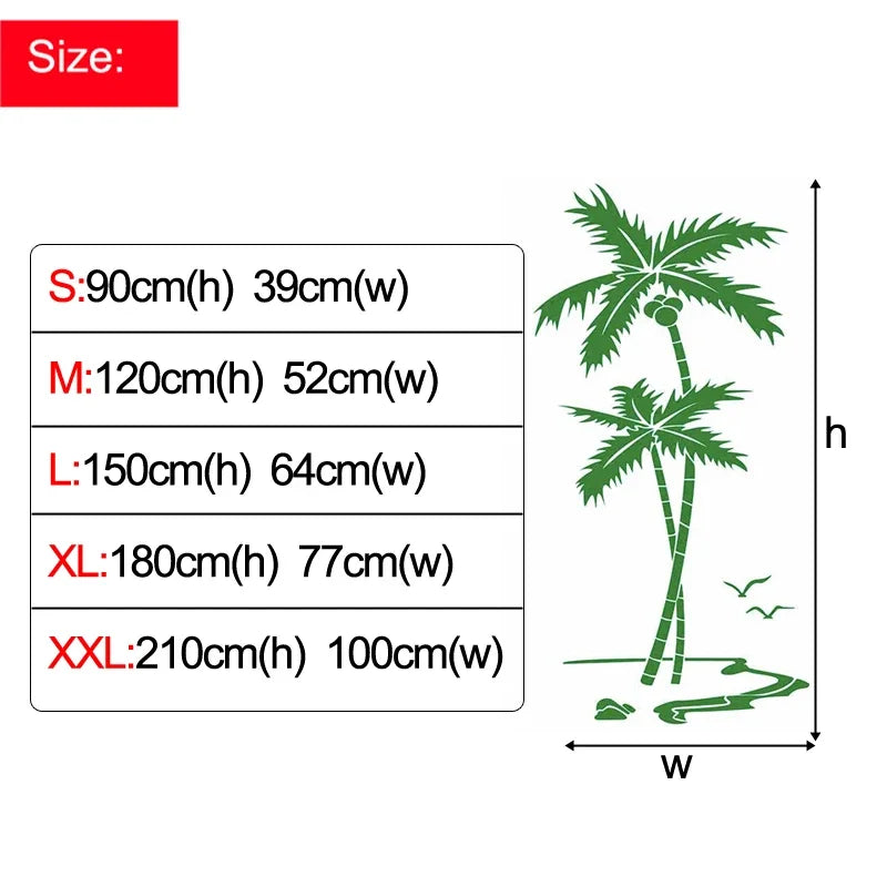 3D Coconut Tree Acrylic Mirror Wall Sticker For Children's Room Dining Room Living Room DIY TV Wall Background Home Decoration - V.I.P Digital Presence