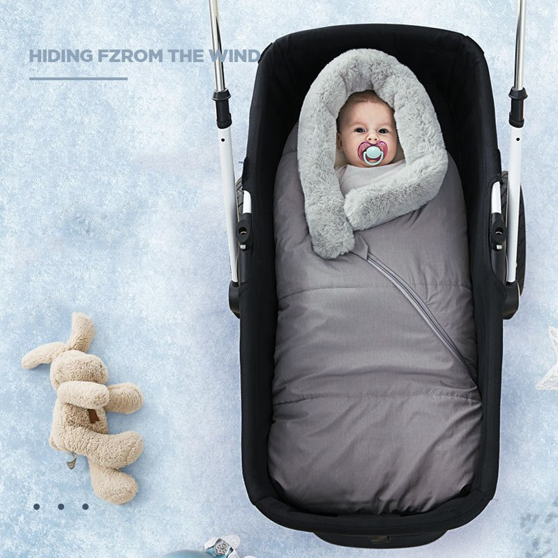 Newborn Baby Winter Warm Sleeping Bags Infant Button Swaddle Wrap Swaddling Stroller Wrap Toddler Blanket Children Sleeping Bags - V.I.P Digital Presence