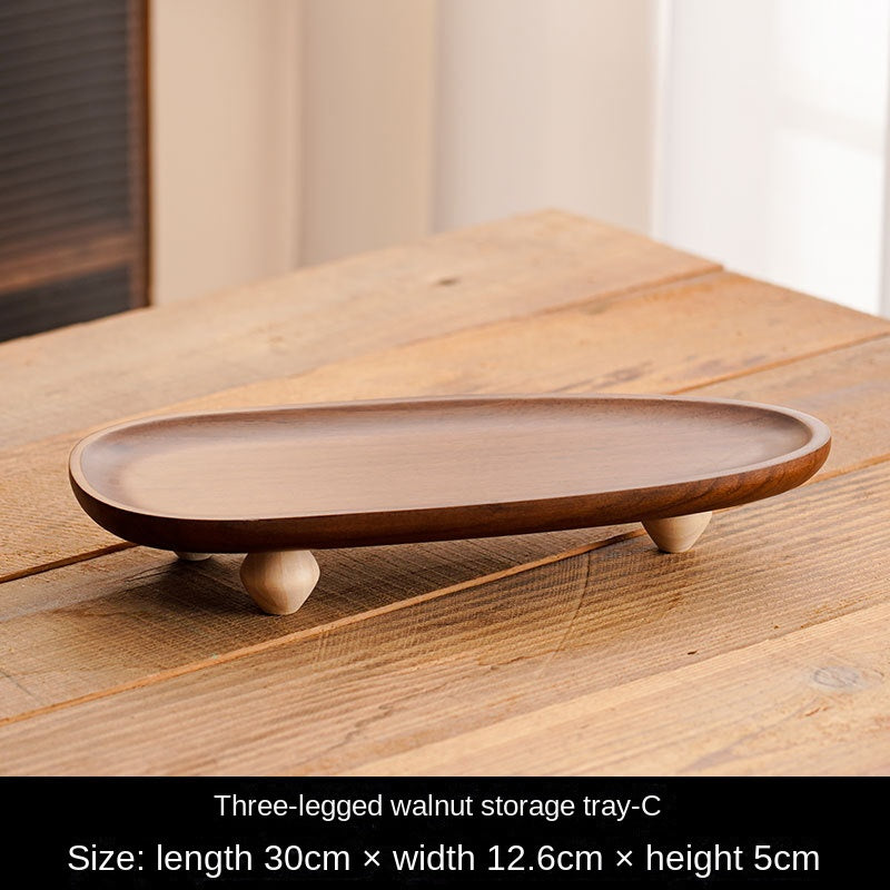 Rustic Wooden Tray Irregular Fruit Plate Dessert Plate Snack Home Storage Tray - V.I.P Digital Presence