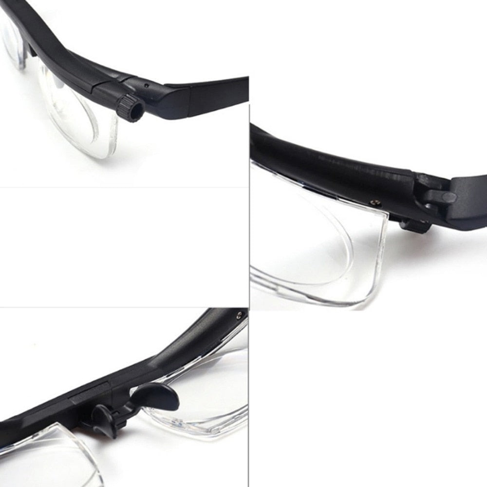 Adjustable Strength Lens Reading Myopia Glasses Eyewear Variable Focus Vision - V.I.P Digital Presence