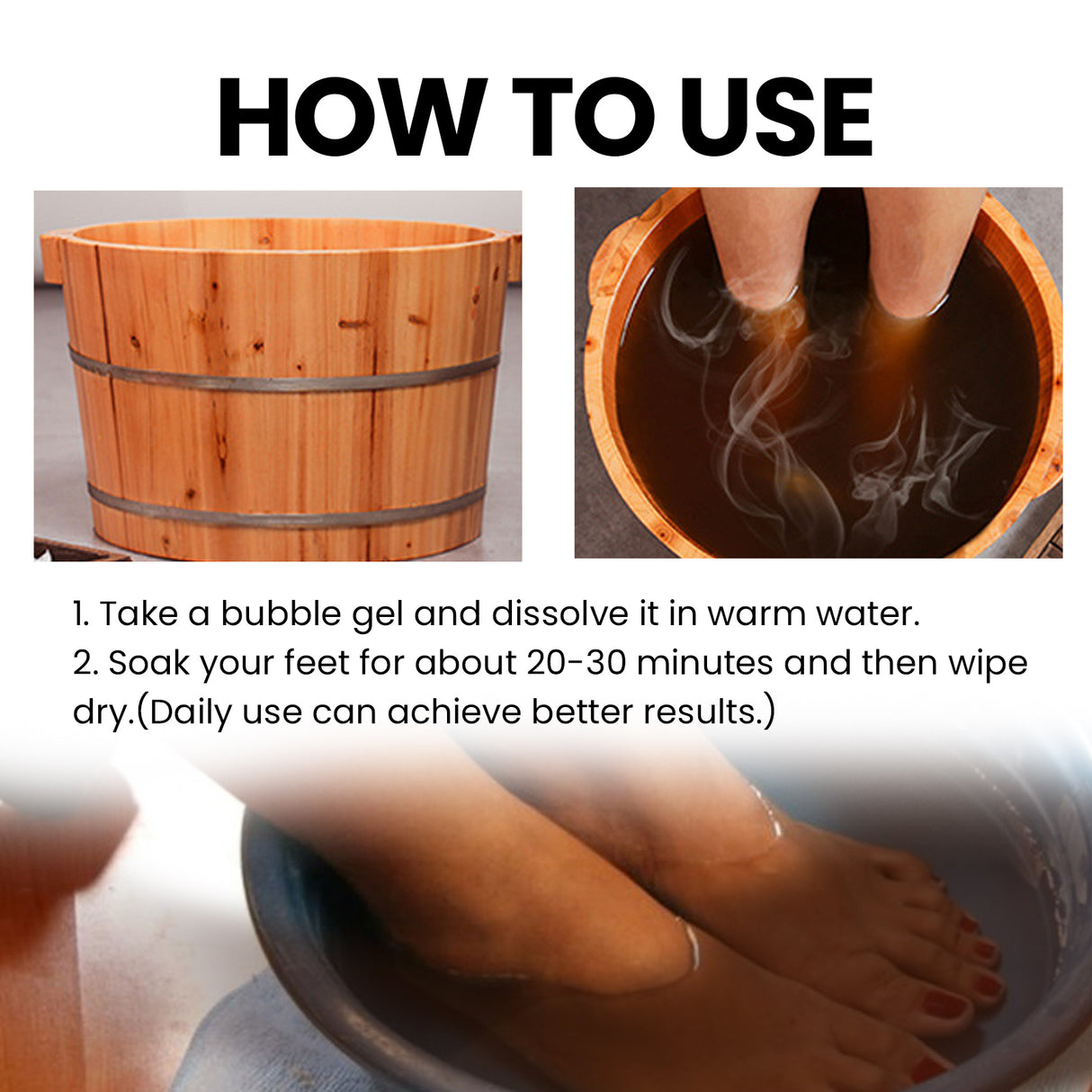 Foot Inflammation Bath Soothing Gel Beads, Clean Odor Gray Nail Swelling Repair Bright Nail Care Foot Bath Beads - V.I.P Digital Presence