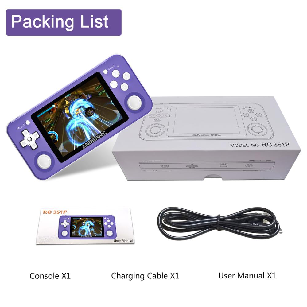 RG351P ANBERNIC Retro Game PS1 RK3326 64G Open Source System 3.5 inch IPS Screen Portable Handheld Game Console RG351gift 2400 - V.I.P Digital Presence