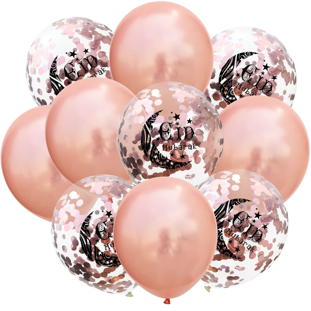 Moon Castle Party Celebrates Latex Balloon Transparent Paper Shard Glitter Balloon Set - V.I.P Digital Presence