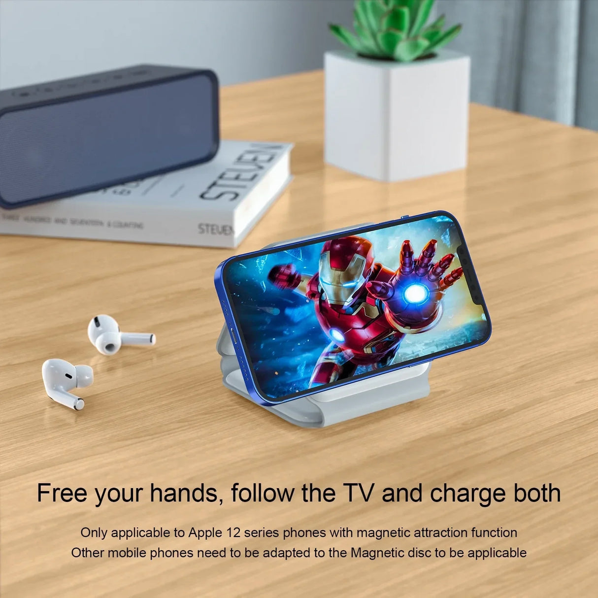 3-in-1 Magnetic Multi-function Charger Folding Wireless Charger for Xiaomi Apple Phone Headset Watch Airpods Charger - V.I.P Digital Presence