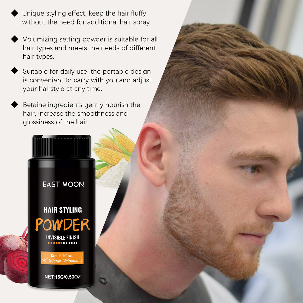 Keratin Volumizing Styling Powder, Shampooing Hair Bangs Convenient Volumizing Oil Control Styling Powder - V.I.P Digital Presence