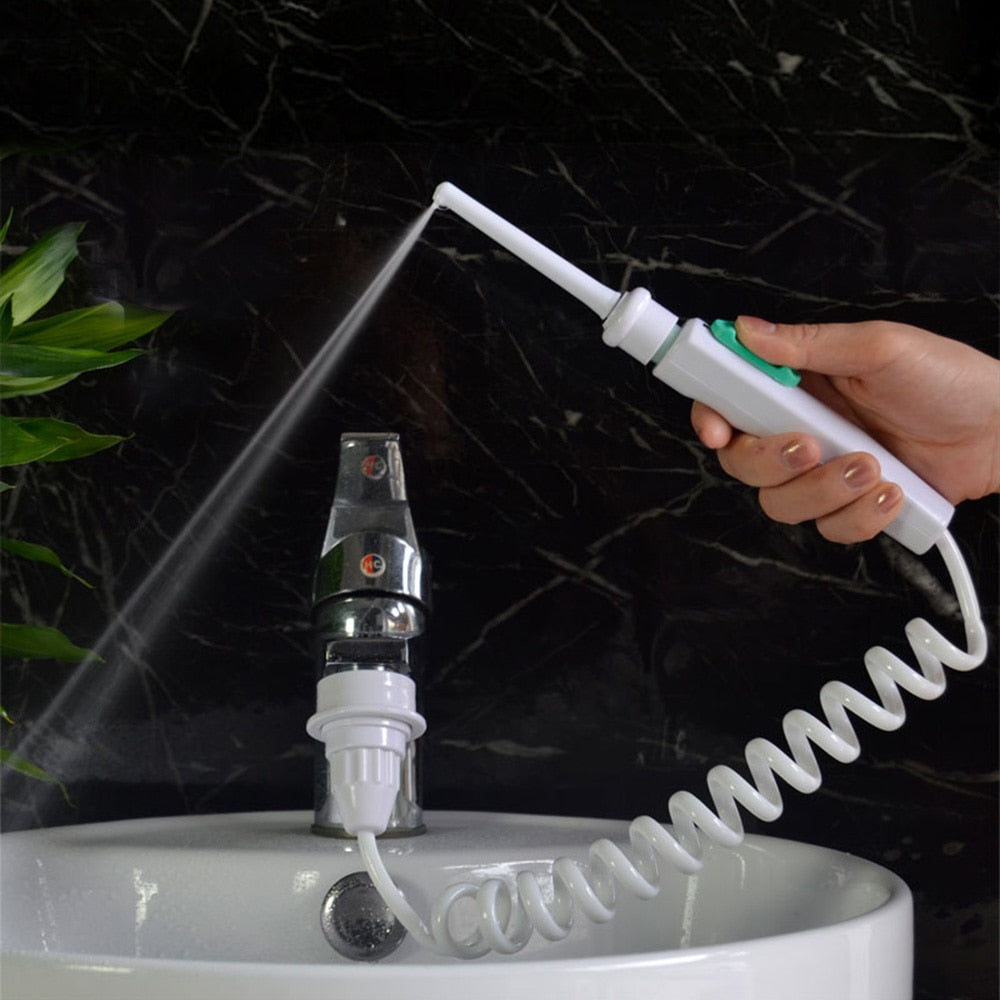 Water Dental Flosser Faucet Oral Irrigator Water Jet Floss Dental Irrigator Dental Pick Oral Irrigation Teeth Cleaning Machine - V.I.P Digital Presence