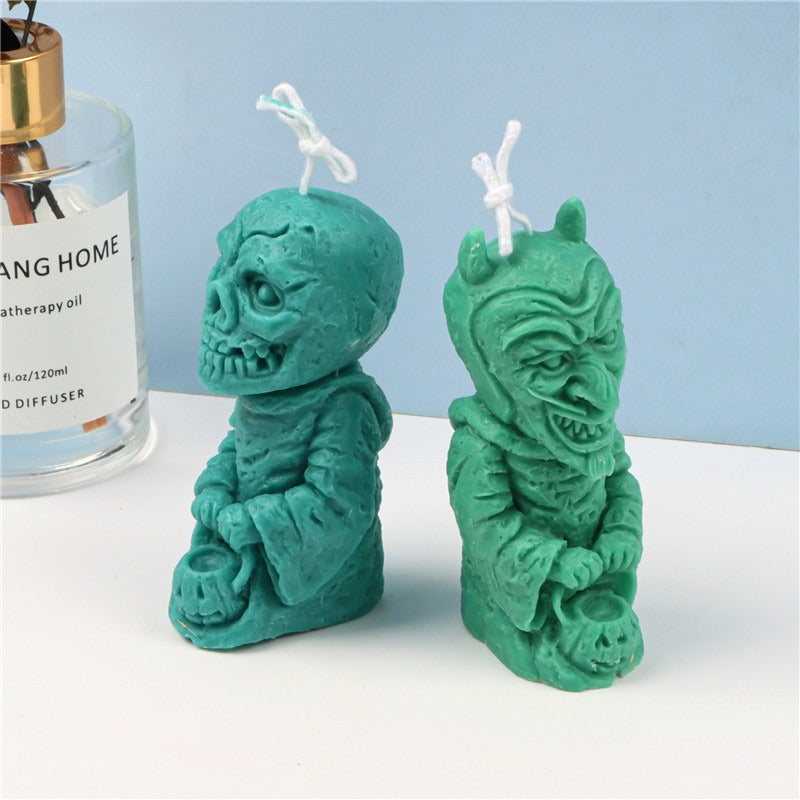 New Silicone Zombie Candle Aromatherapy Mold Ghost Festival Atmosphere Decoration Resin Model - V.I.P Digital Presence