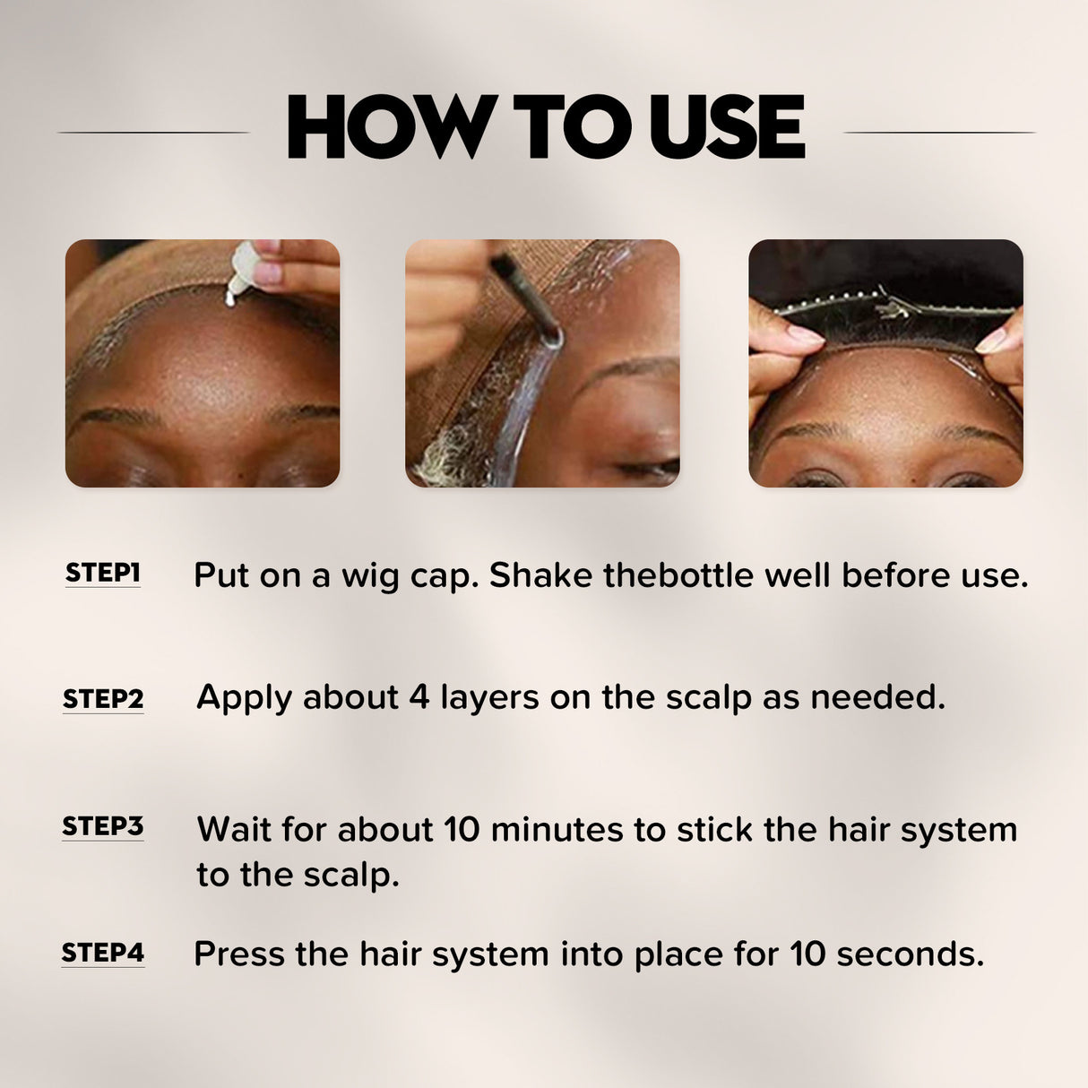 Wig Glue Remove, Skin Invisible Liquid Glue Weave Hair Repair Quickly Remove Hair Block Glue Wig Remove Glue - V.I.P Digital Presence