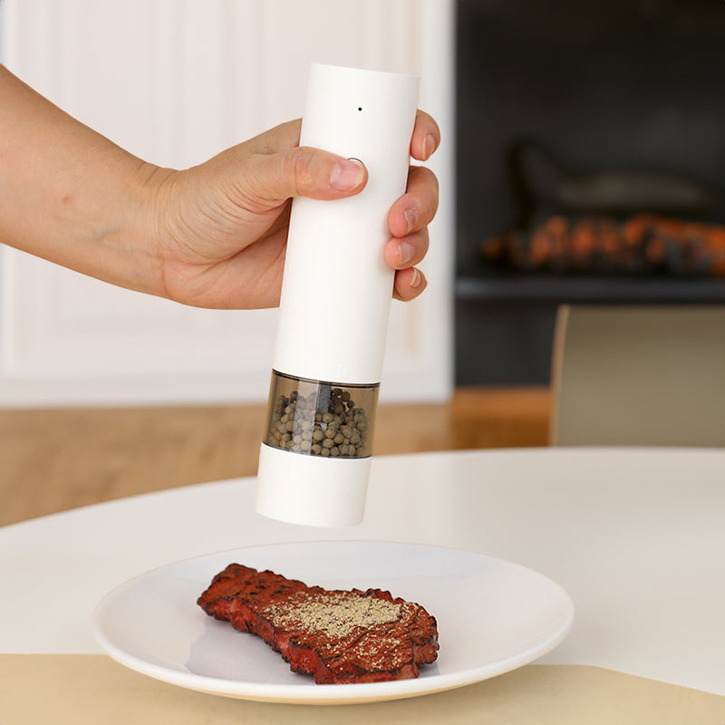 USB Charging Electric Pepper & Sea Salt Grinder with Base and Double Support for Easy Charging and Use - V.I.P Digital Presence
