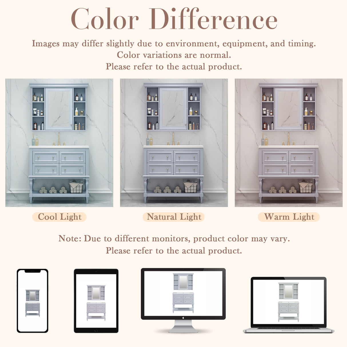 36'' Bathroom Vanity with Medicine Cabinet, Modern Mirror Cabinet with Adjustable Shelf, Bathroom Storage Cabinet with 4 Drawers - V.I.P Digital Presence