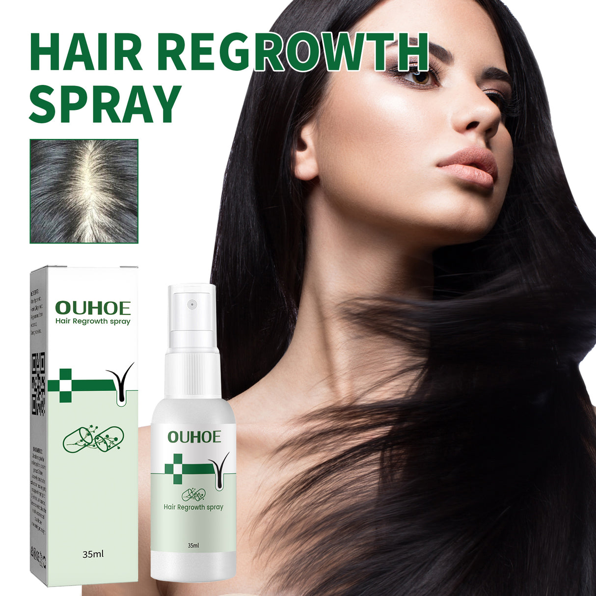 Hair Growth Spray, Thickening Preventing Loss And Repairing Hair Follicle Damage Dry And Frizzy Hair Spray - V.I.P Digital Presence