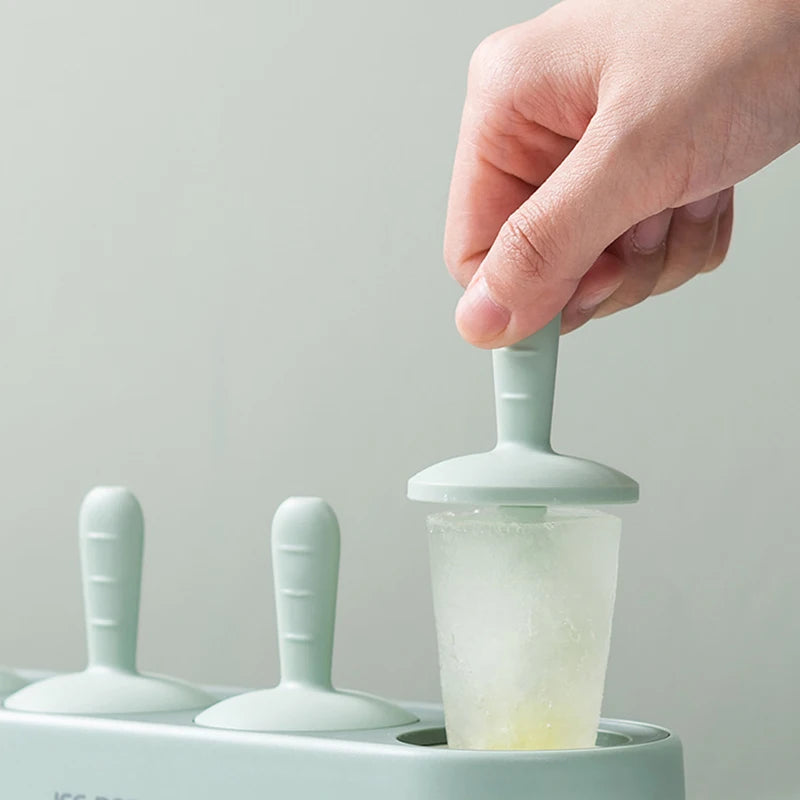 Popsicle Molds Sets 4Ice Pop Makers Reusable Ice Cream Mold - Dishwasher Safe, Durable DIY Popsicles Tray Holders - V.I.P Digital Presence