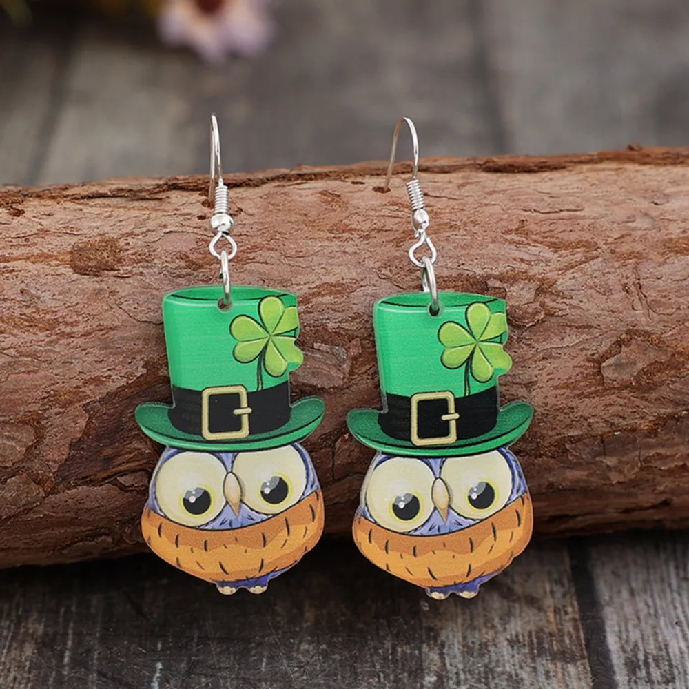 Owl Acrylic Dangle Earrings - V.I.P Digital Presence