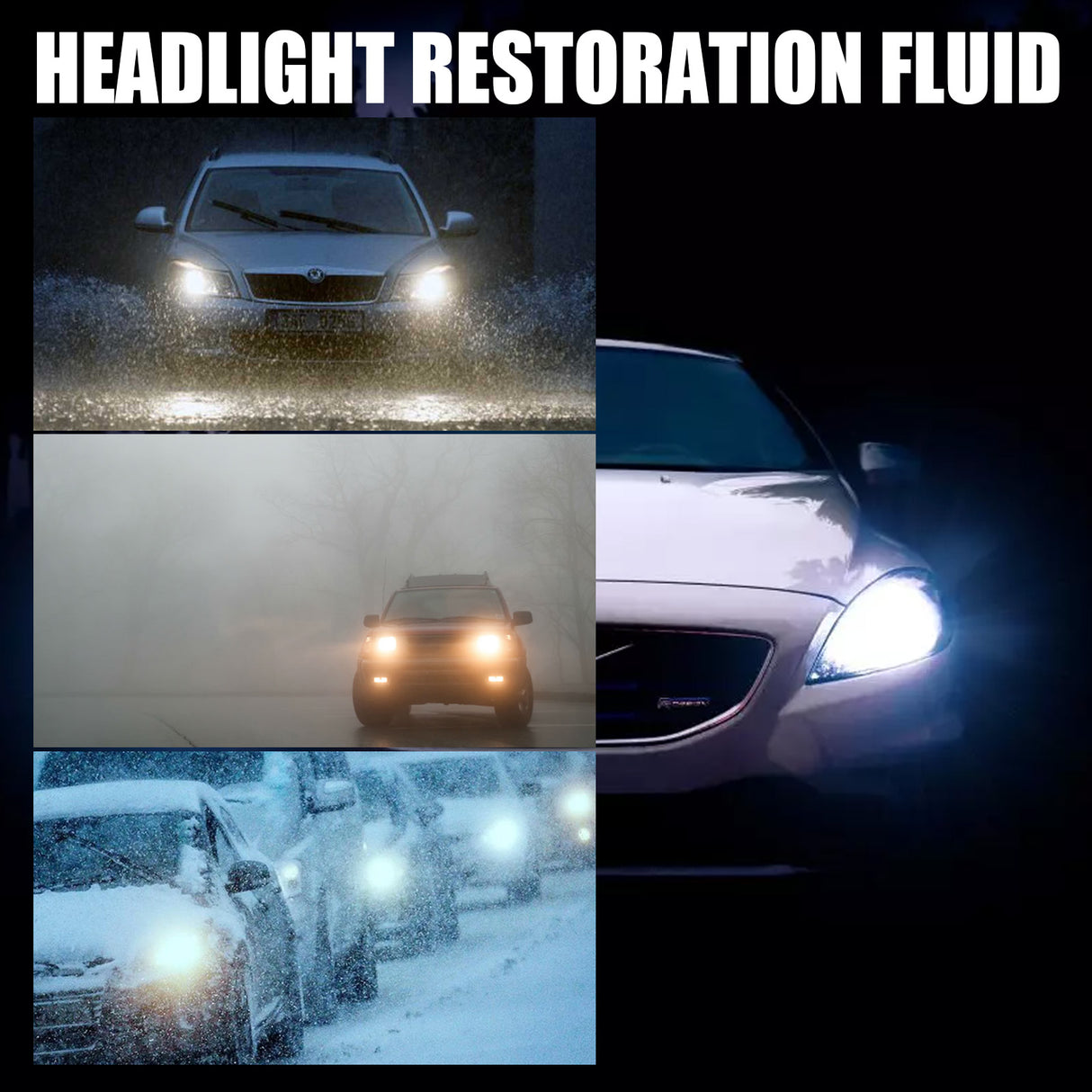 Headlight Restoration Fluid, Car Headlight Scratch Repair Car Light Brightening Plating Crystal Maintenance Polishing - V.I.P Digital Presence