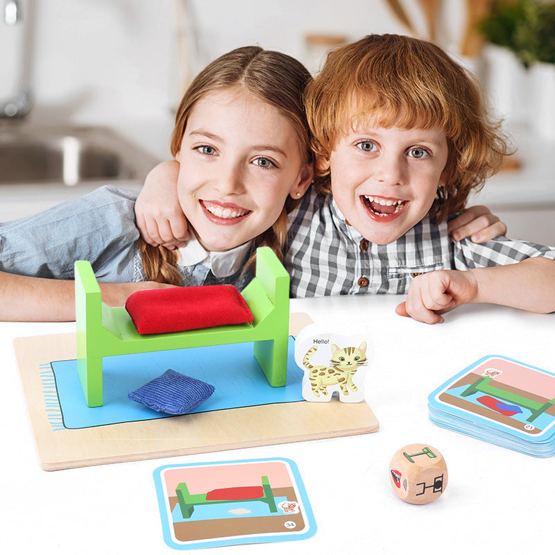 Children's Puzzle Search for Little Beimao Fun Logic Thinking Space Block Enlightenment Early Education Memory Matching Game - V.I.P Digital Presence