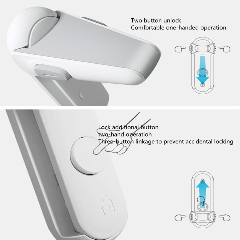 1pcs Child Safety Door Handle Lock Protection Baby Door Handle Lock Pet Room Door Handle Lock Easy Installation No Punching - V.I.P Digital Presence