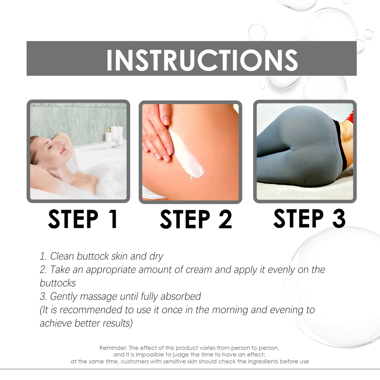 Butt Lift Whitening Cream, Butt Lift Massage Firming Butt Whitening Moisturize Cream - V.I.P Digital Presence