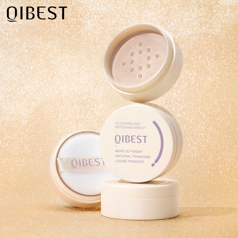 QIBEST Icy Loose Powder Mint Loose Powder Honey Powder Cake Is Not Easy To Take Off Makeup Concealer Makeup Powder - V.I.P Digital Presence