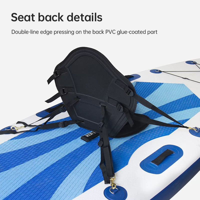Adjustable padded seat for kayaks, paddleboards, canoes, with backrest, suitable for kayak, canoe, rafts, fishing. - V.I.P Digital Presence